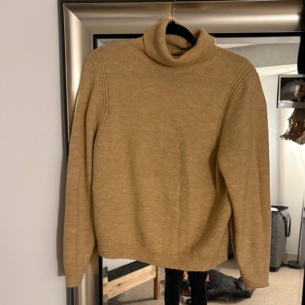 A New Day Classic Camel Turtleneck Sweater